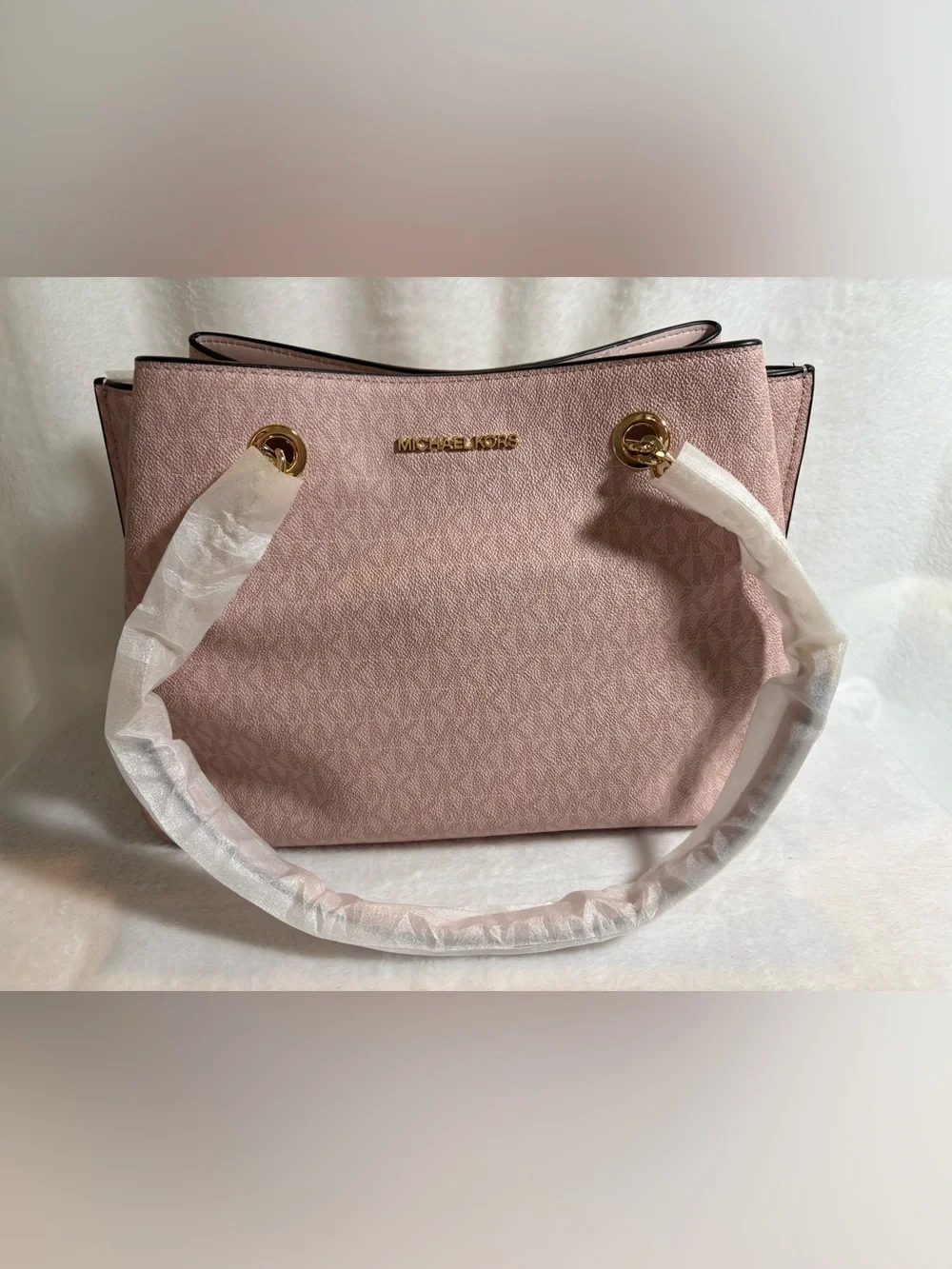 *NWT* MICHAEL KORS Teagen Large Long Drop Satchel- Dark Powder Blush